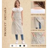 Nanxson Pottery Apron Split Leg Long Artist Painting Apron with