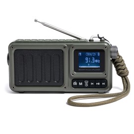 Xplorer Smart Radio - 3 in 1 Digital Radio with LED Flashlight, Bluetooth Speaker 8W, FM/AM, USB-C, MicroSD, AUX - Robust and Compact for Camping, Emergencies and Outdoors