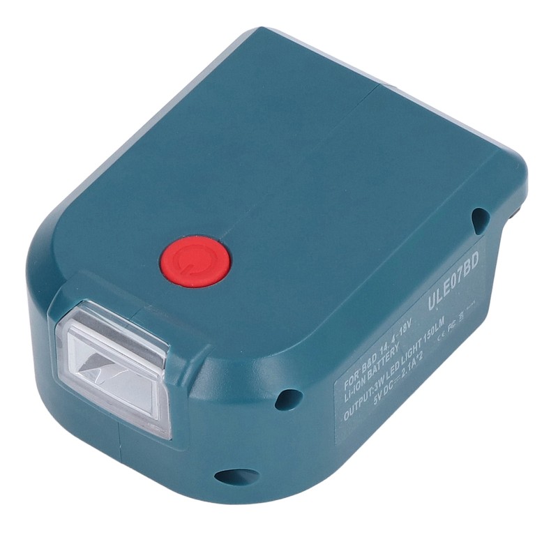 Battery Power Adapter Power Tool 2 USB LED Mobile Lights