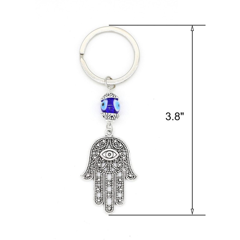 Jasimkiss Evil Eye Keychains Hamsa Hand keychains Protection Good Luck