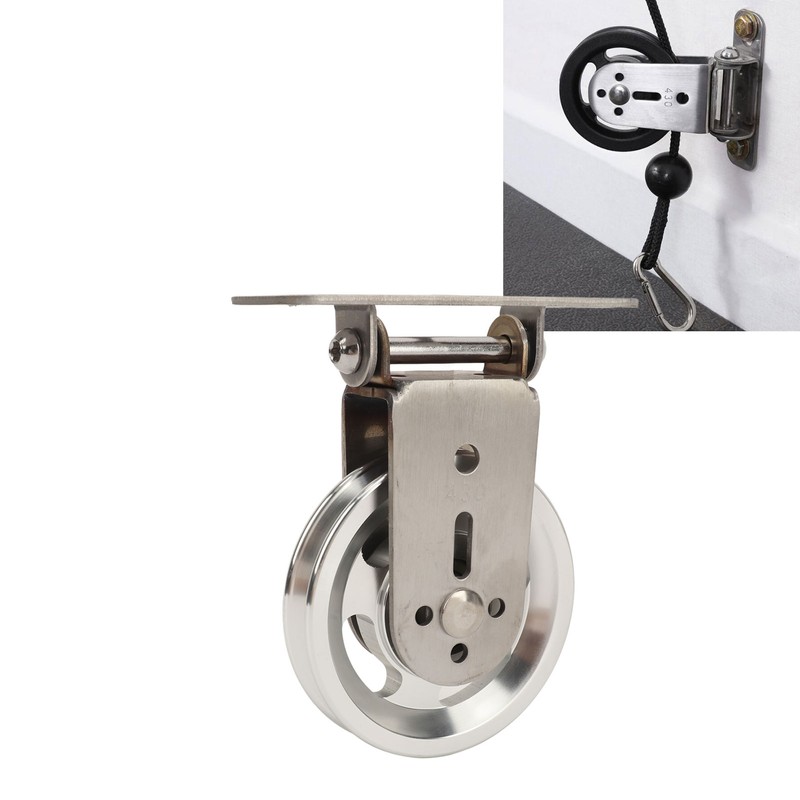 Pulley Wheel Bidirectional Rust Proof Silent Rotation Traction Wheel for