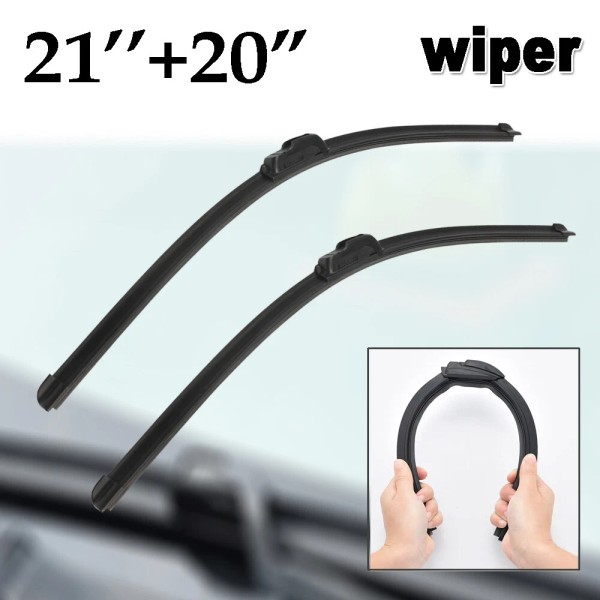 Unbranded 21"& 20" Premium J-HOOK Wipers Windshield Wiper Blades OEM
