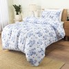 Utopia Bedding Single Rose Floral Duvet Cover Set Print -