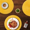 FunWheat Round Braided Placemats Set of 6 Place Mats for