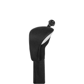 Golf Head Covers 3pcs/4pcs Golf Club Head Covers Lightweight Dustproof Wear Resistant Head Protective Cover for 440cc 460cc Driver Fairway Wood Utility Long Neck with Conversion Dag (Black, Utility)