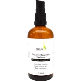 Feelia - Organic Rosemary Hydrosol Water, Steam Distilled, Pure & Natural Toner, Acne-Prone Oily Skin, Soothe Irritated Skin, Boost Hair Growth (Rosemary)