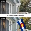 UD_G128 Combo Pack: 5 Ft Tangle Free Aluminum Spinning Flagpole