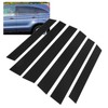 6 Pcs Side Door Window Cover Glossy Black Pillar Post