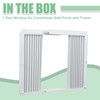 Memrita Window AC Side Panels with Frame Set,Air Conditioner Accordion