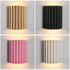 Fetason White Resin Modern LED Wall Sconces Wall Lighting Set
