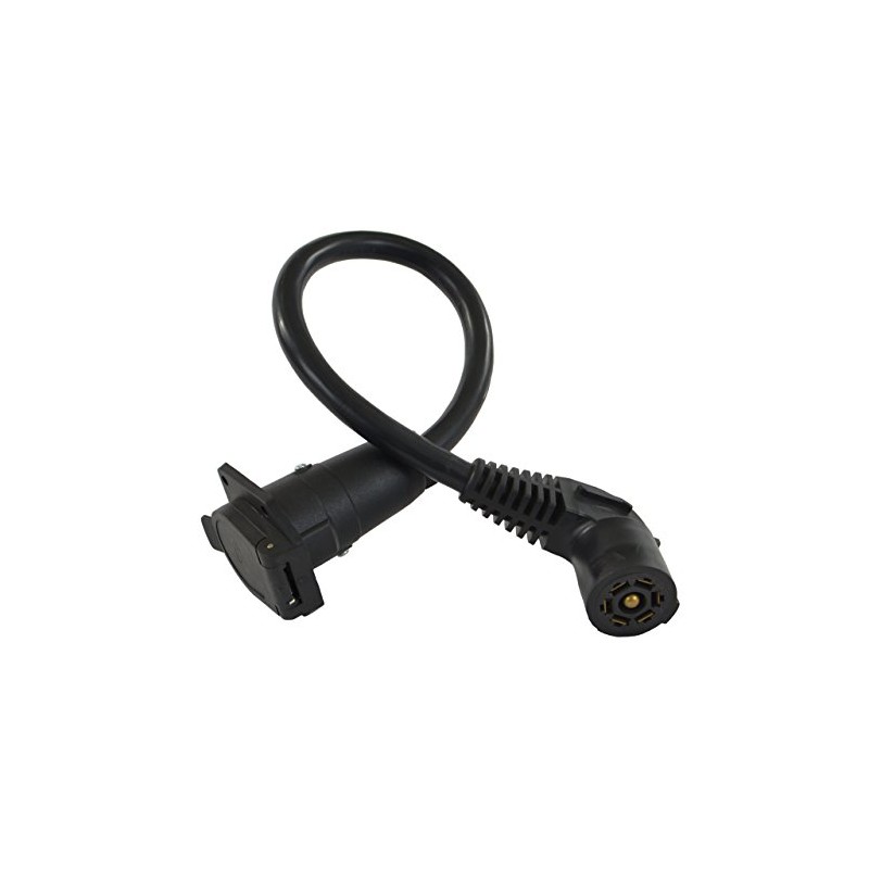 Conntek 11110-024EX 7-Way Travel Trailer Extension Cord with Elbow Plug