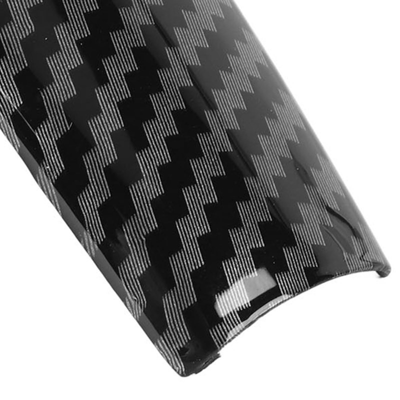 Gear Shift Knob Trim Carbon Fiber Grain Scratch Free Replacement