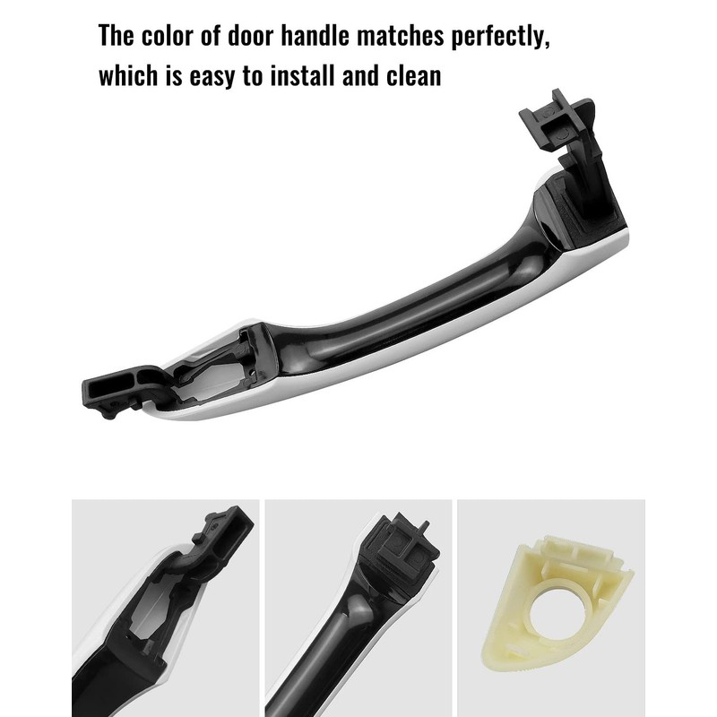 PNYZIK Exterior Outside Door Handle with Handle Cover Fit for