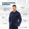 Portwest Polyester Cotton Euro Work Overall, Size: S. Colour: Red,