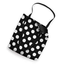 Cute Black and White Polka Dot Aesthetic Pattern Minimalist Tote Bag