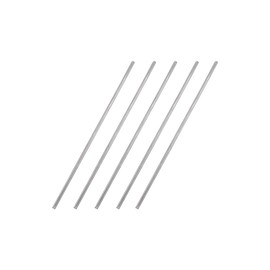 uxcell 2mm x 100mm 304 Stainless Steel Solid Round Rod for DIY Craft - 5pcs