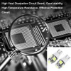 cciyu (10) T10 5-5050-SMD PC194 LED Bulb Instrument Panel Cluster