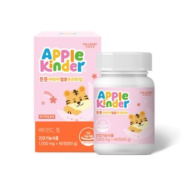 Vitamin Story (2-Month Supply) Apple Kinder Strong Iron Premium Chewable Children's Iron Supplement Vitamin C 1 Box / Blueberry Flavor / (2개월분) 애플킨더 튼튼 철분 프리미엄 츄어블 어린이 철분제 비타민C 1박스 / 블루베리맛