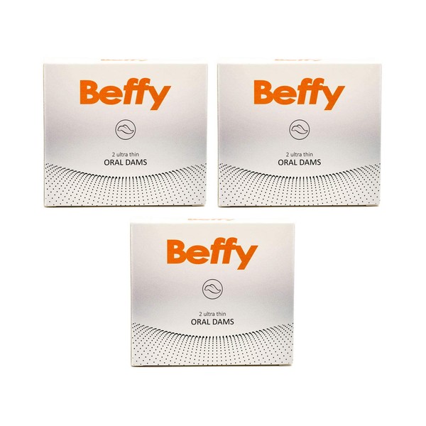 Beffy - Latex Lick Cloth - More Safety During Oral Intercourse - Pack of 3 (3 x 2 Wipes)