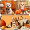 Newwiee 200 Pcs Fall Dog Bandanas Bulk Thanksgiving Bandanas for