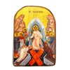 Wooden Greek Christian Orthodox Wood Icon of the Resurrection /