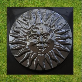 BETONEX Moon Sun Garden Stone Stepping Mold Pathmaker Mold Concrete - Sun Stepping Stone Precast Concrete Pavers