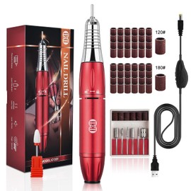 CIICII Nail Drill para Uñas Profesional, 30000RPM Torno Electrico para Uñas, Limas para Uñas Electrica (65Pcs Taladro para Uñas Velocidad Ajustable Máquina) Manicura y Pedicura