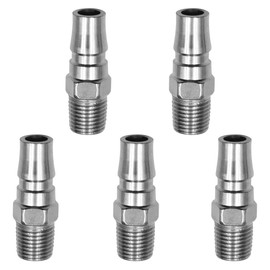 TorSor 5 Pack Air Compressor Hose Fittings PM20 to 1/4" BSP Thread Adapter Quick Release Pneumatic Connector for Industrial Brad Nailer Combo Kit Airline Airbrush System Automotive Tire Compressors