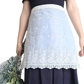 Love Potato Chic Vintage Lace Waist Apron Kitchen Cooking Restaurant Bistro Half Aprons White