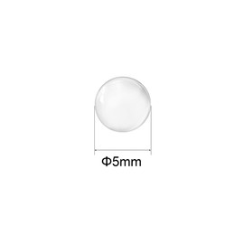 uxcell 5mm Solid Round Clear Glass Ball Boiling Stones Soda Lime Glass Beads 200pcs