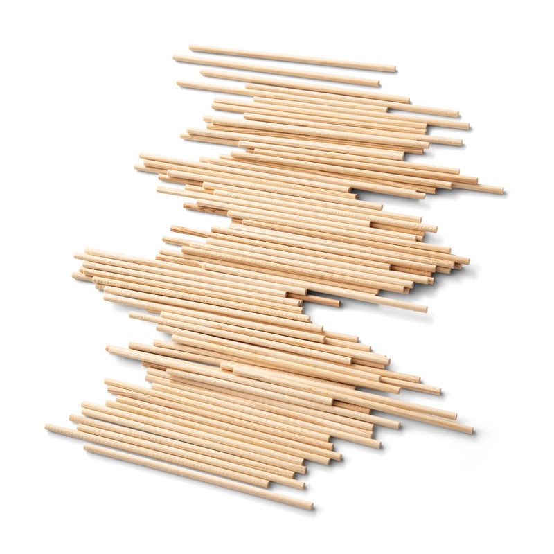 100 Wooden Sticks, 20 cm Long