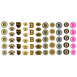 Sports Team for Boston , MA Hockey Waterslide Nail Art Decals - Salon Quality!