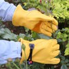 OLSON DEEPAK Leather Working Gloves for Gardening,Thornproof Gardening Gloves for