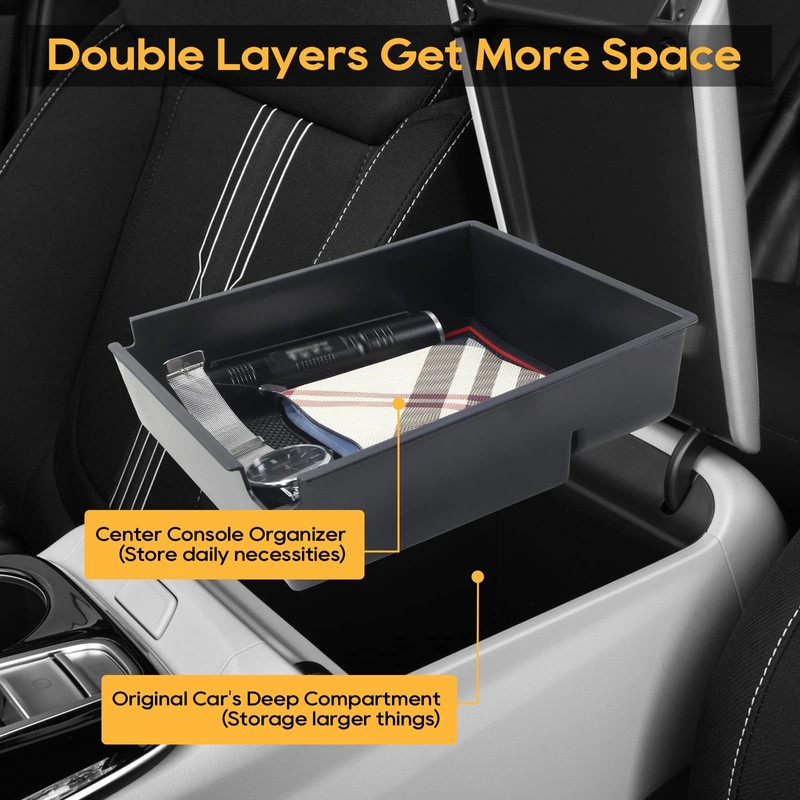 LFOTPP Centre Console Storage Box for Tucson TL 2015-2020, Centre