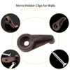 Qjaiune 20 Pack Glass Window Clips Brown Retainer Clips, Glass