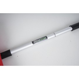 Grovecraft Snow Shovel for Driveway Home Garage Snow Removal with D-Grip Handle, Red