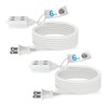 TiFFCOFiO Indoor Extension Cord, 2 Prong 6 Feet Extension Cord,