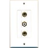 RiteAV - 1 Port RCA White 2 Port Banana Speaker