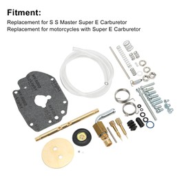 s&s Super e carb Rebuild kit + Carburetor Repair Kit, 45pcs 11‑2923 Rebuild Kits Carb Set Fix Kit Replacement for S Master Super E