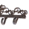 Homescapes Wall Mounted Coat Rack with Ornate Swirl Design and