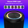 CofunKool Small Portable Bluetooth Speaker with RGB Light, Clear Stereo