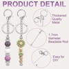 YUESEK 20/40pcs Beadable Keychain Bars Bulk Blank Creative Cute Keychains