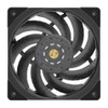 AINEX PF-P12E-BK-PWM Case Fan with Ultra Heavy Duty Bearings, 4.7