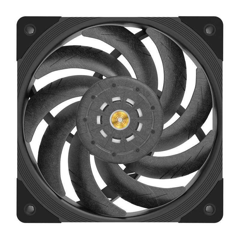 AINEX PF-P12E-BK-PWM Case Fan with Ultra Heavy Duty Bearings, 4.7