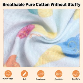 MOEMOE BABY Potty Training Pants,Training Pants Toddler,Toilet Training Pants Reusable Training Pants Cotton for Girls,8 pack,Pink,4 Years