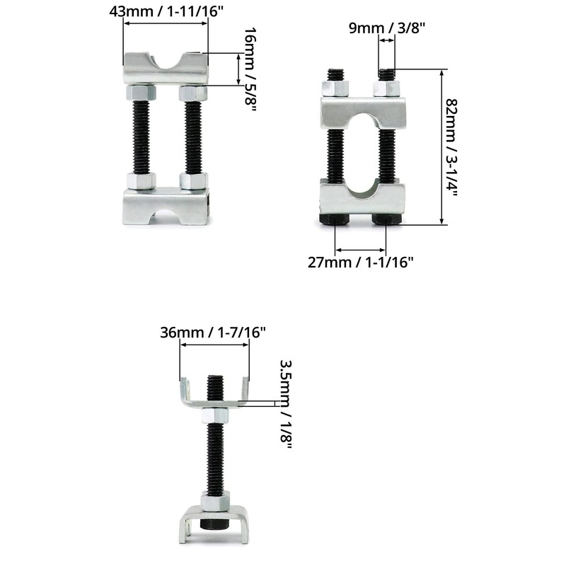 QWORK 2-Way Adjustable Spring Spacer, Spreads or Compresses Coil Springs,