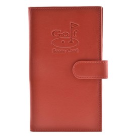 Mala Leather Odyssey Golf Score Card 507-14 (Red)
