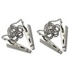 ZYAMY 2pcs Dental Bib Clips Metal Napkin Clip Chain Keep
