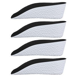 2 Pairs Orthopedic High Pads, 1.38 Inch Orthopedic Height Increase Insoles Arch Support Insoles High Pads Orthopedic High Heel Pads for Men Women(Black)