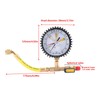 1/4 SAE Manometer Air Conditioning Cooling Pressure Tester 80mm Pressure